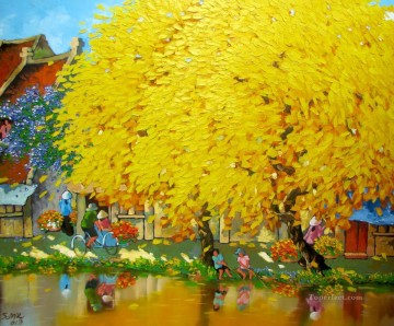 アジア人 Painting - ハノイの秋の正午 ベトナム アジア